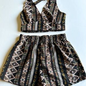 SHEIN 2 piece halter and shorts - XS